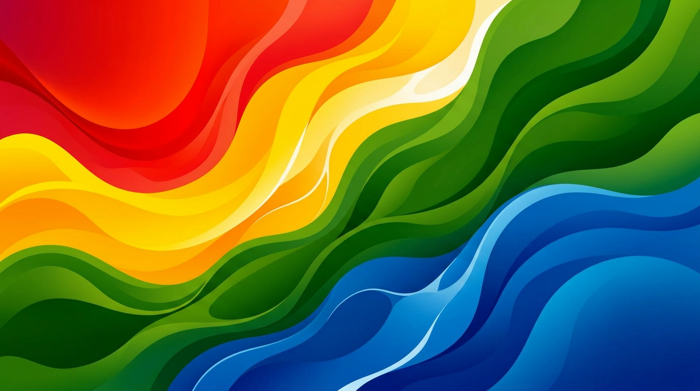 Four colour energies flowing together